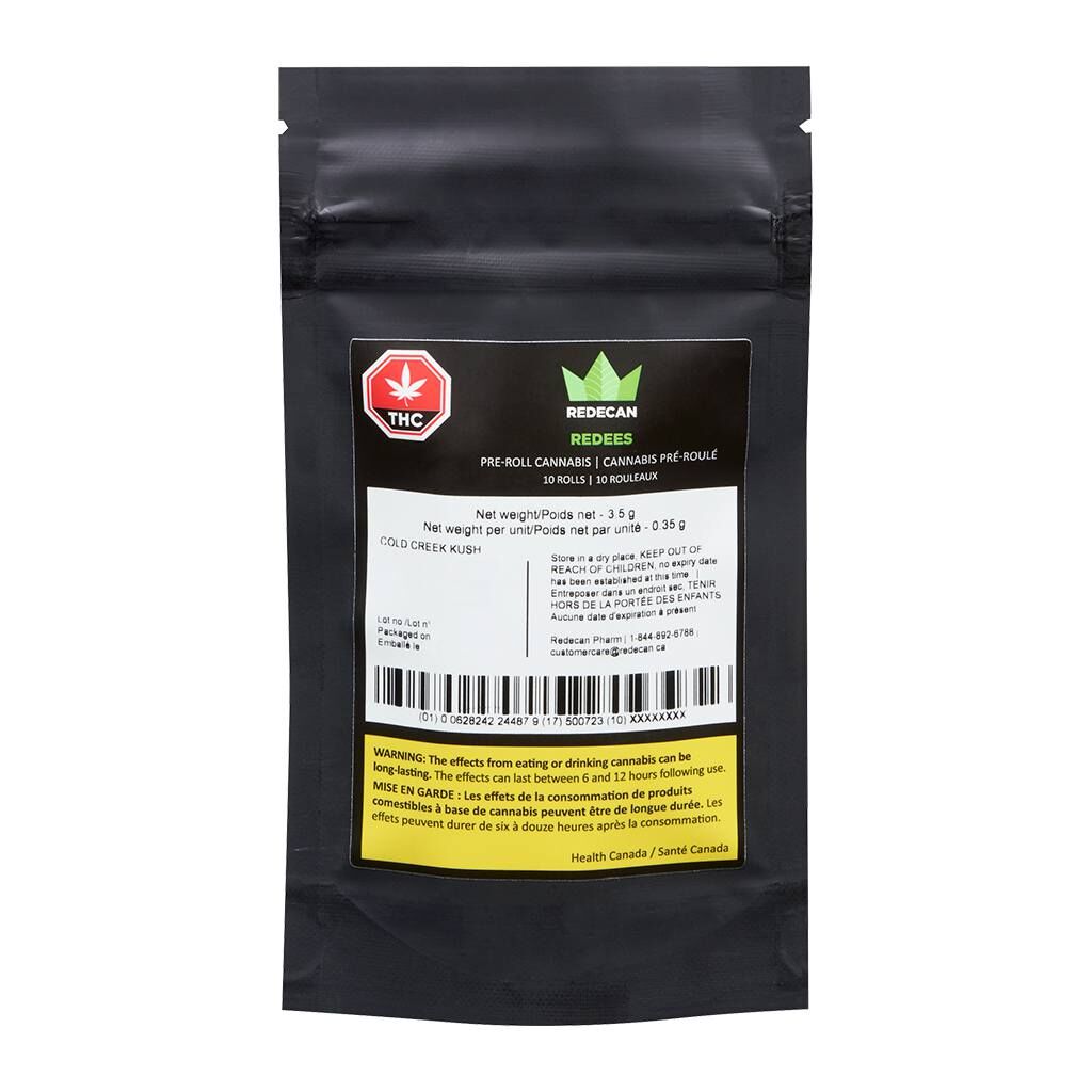 Redees Cold Creek Kush Pre-Roll 10x0.35g Pre-Rolls